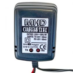 Batterie de réception 6v 1700mAh + Chargeur 3 en 1 pour soquet chauffe-bougie et batterie de réception