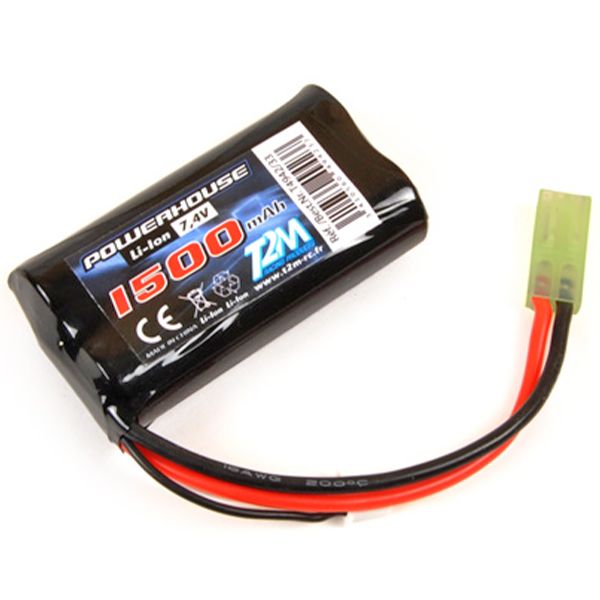 Batterie li-ion 7,4v 1500mah pour T2M Pirate XS T4942/33B