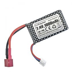 Batterie Li-Po 1000mAh 7,4v + Adaptateur Deans m&acirc;le / Micro Tamiya femelle