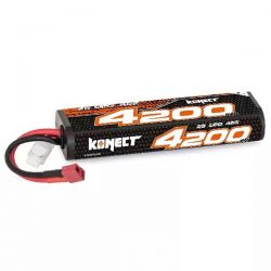 Batterie Li-Po Konect 2S 4200mAh 7.4V 40C prise Dean