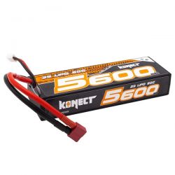 Batterie Li-Po Konect 2S 5600mAh 7.4V 60C prise Dean