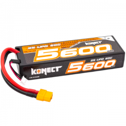 Batterie Li-Po Konect 2S 5600mAh 7.4V 60C prise XT60