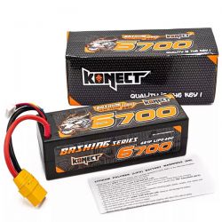 Batterie Li-Po Konect 4S 6700mAh 14.8V 60C prise XT-90