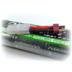 Batterie Ni-Mh 7,2V 3000mAh Absima prise Dean et Tamiya