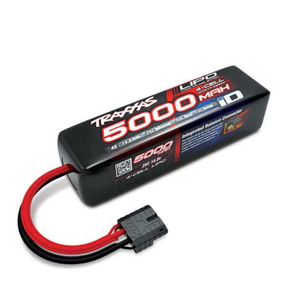 Batterie traxxas 2889x li-po 5000mah 14,8v 4s longue pour voiture