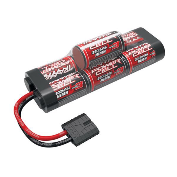 Batterie Ni-Mh traxxas 8.4v 3300mah 6+1 courte