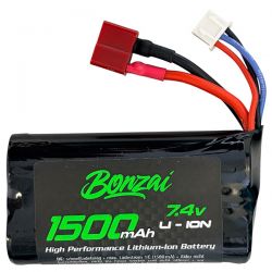 Bonzai batterie Li-Ion 7,4v 1500mAh prise Dean BZ10046
