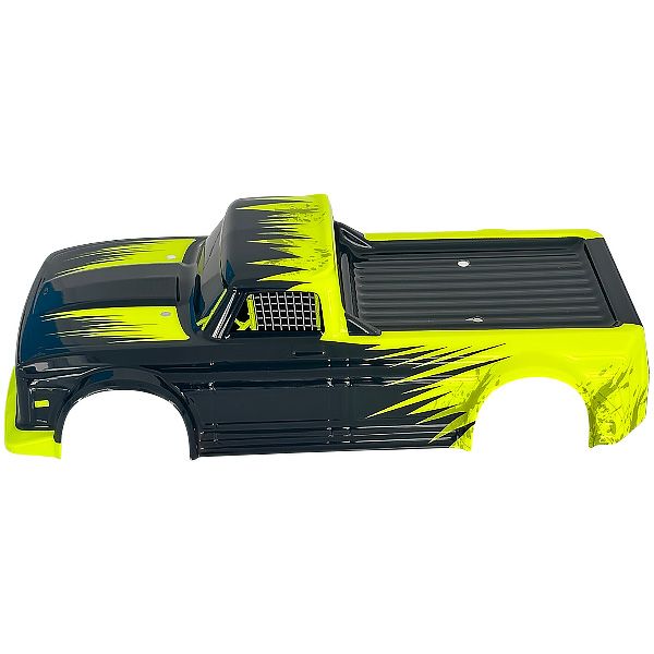 Bonzai carrosserie jaune et noire pour Road Truck RC 40cm