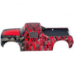 Bonzai carrosserie rouge et noire pour Truck RC 36cm 