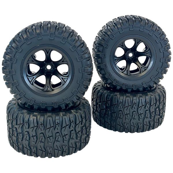 Bonzai jeu de quatre roues compl&egrave;tes pour Truck RC 1/10 BZ10036