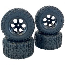 Bonzai jeu de quatre roues compl&egrave;tes pour Truck RC 1/10 BZ10036