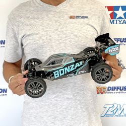 Bonzai Kraze Buggy RC 1/12 4WD High Speed carrosserie bleue