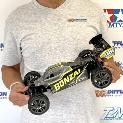 Bonzai Kraze Buggy RC 1/12 4WD High Speed carrosserie jaune