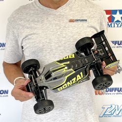 Bonzai Kraze Buggy RC 1/12 4WD High Speed carrosserie jaune