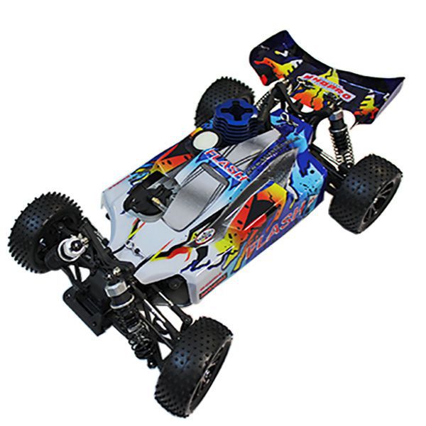 Buggy 1/10 thermique MHD Flash carrosserie bleue
