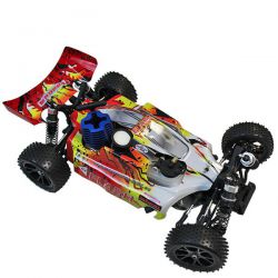 Buggy 1/10 thermique 4wd flash mhd jaune