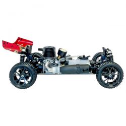 Buggy 1/10 thermique MHD Flash carrosserie jaune et rouge