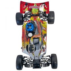 Buggy 1/10 thermique MHD Flash carrosserie jaune