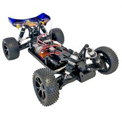 Buggy MHD Flash 1/10 4WD moteur standard carrosserie bleu
