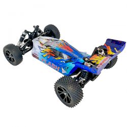 Buggy MHD Flash 1/10 4WD moteur standard carrosserie bleu