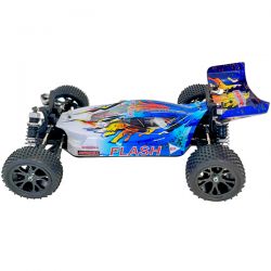 Buggy MHD Flash 1/10 4WD moteur standard carrosserie bleu