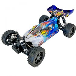 Buggy MHD Flash 1/10 4WD moteur standard carrosserie bleu