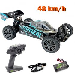 Buggy télécommandé Bonzai Kraze 1/12 4WD 48km/h bleu et gris