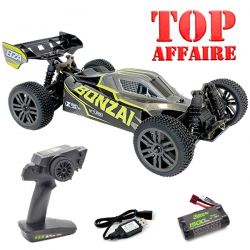 Buggy télécommandé Bonzai Kraze 1/12 4WD 48km/h jaune et gris