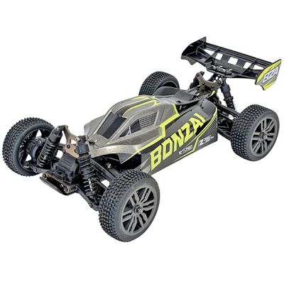 Buggy t�l�command� Bonzai Kraze 1/12 4WD 48km/h jaune et gris