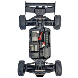 Buggy t&eacute;l&eacute;command&eacute; Bonzai Kraze 1/12 4WD 48km/h jaune et gris