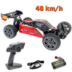 Buggy t&eacute;l&eacute;command&eacute; Road Hunter 1/12 4WD 48km/h rouge et noir