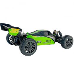 Buggy t&eacute;l&eacute;command&eacute; Road Hunter 1/12 4WD 48km/h vert et noir