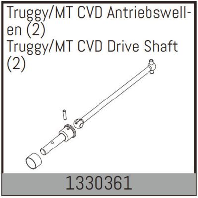Cardan homocin�tique pour truggy et monster truck absima 1330361