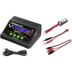 Chargeur Absima APC-1 + 2 batteries Li-Po 2S 7,4V 5000mAh