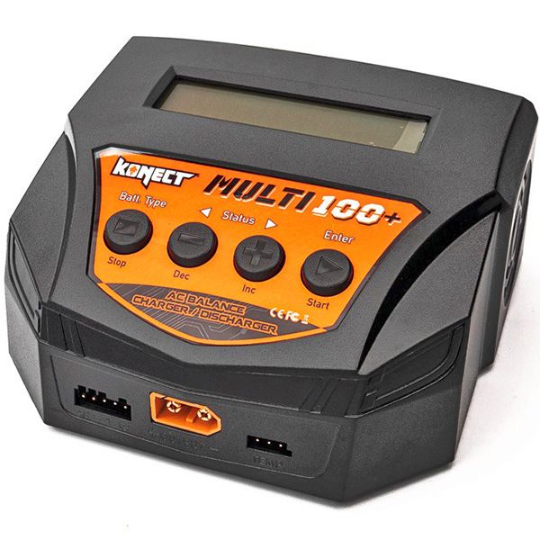 Chargeur polyvalent Konect Muti100 10A + 2 batteries Li-Po 2S 7,4V 5600mAh
