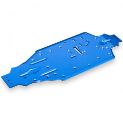 Châssis alu bleu pour Traxxas Sledge 9522