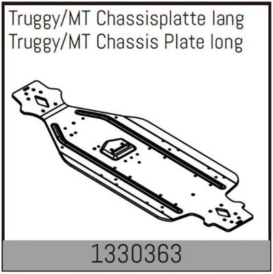 Ch�ssis en aluminium pour voiture Absima 1/8 MT et Truggy 1330363