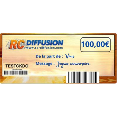 Ch�que-cadeau Rc-Diffusion 100,00 �uros