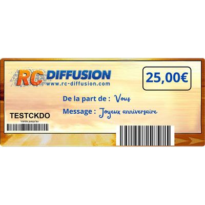 Ch�que-cadeau Rc-Diffusion 25,00 �uros