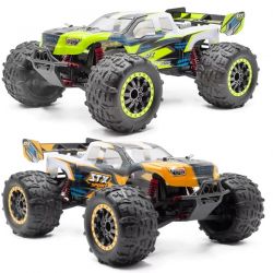 Duo STX Funtek 1/12 4WD 50km/h jaune et orange