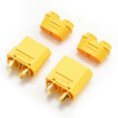 Etronix connecteurs XT90m�le + XT90 femelle avec protections ET0788