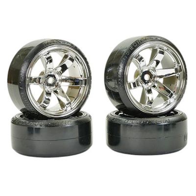 Fastrax 4 pneus drift jantes chrom�es FAST0086C