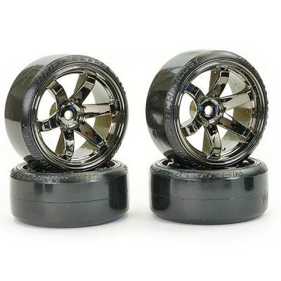 Fastrax 4 pneus drift jantes gun m�tal FAST0086GC