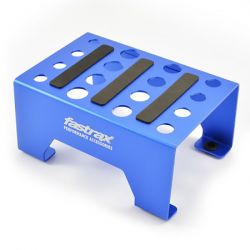 Fastrax stand de maintenance bleu pour voiture RC