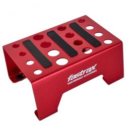 Fastrax stand de maintenance rouge pour voiture RC FAST410R