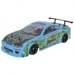 FTX Banzai 1/10 thermique piste 4WD carrosserie bleue FTX5534B