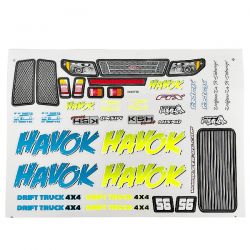 FTX Havok truck drift 4WD 1/14 carrosserie jaune 