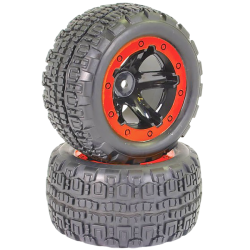 FTX paire de roues rouge pour Tracer 1/16 Truggy FTX9765R