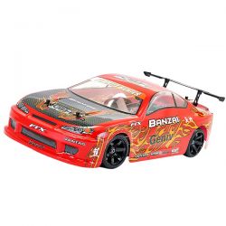 FTX voiture piste 1/10 4WD Bonzai moteur standard carrosserie rouge FTX5529