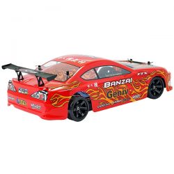 FTX voiture piste 1/10 4WD Bonzai moteur standard carrosserie rouge FTX5529